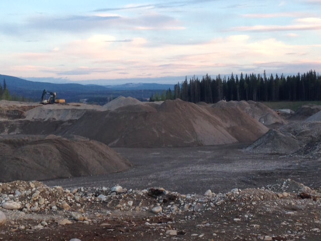 View of West Central Contracting's W6 pit